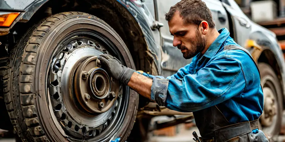 Замена заднего тормозного диска (с колодками) Ford Transit