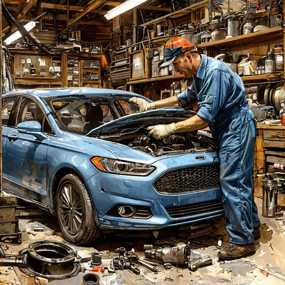 Замена корпуса термостата Ford Transit