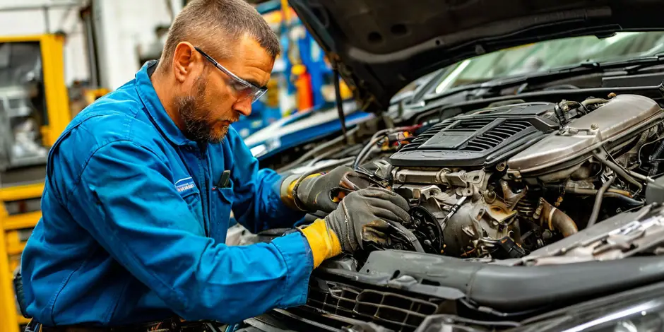 Снятие и установка компрессора системы кондиционирования Ford Transit