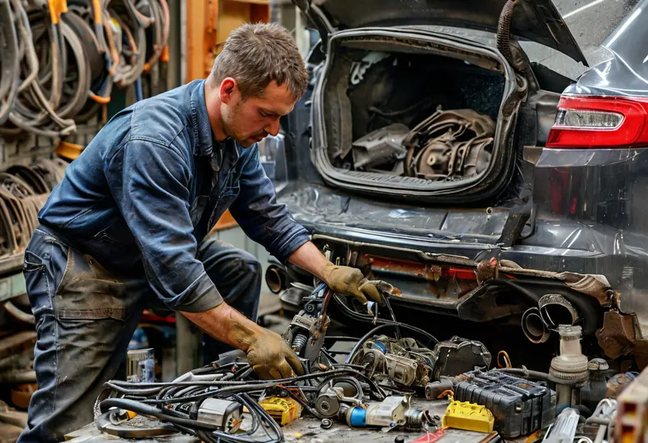 Замена заднего датчика ABS Форд Транзит