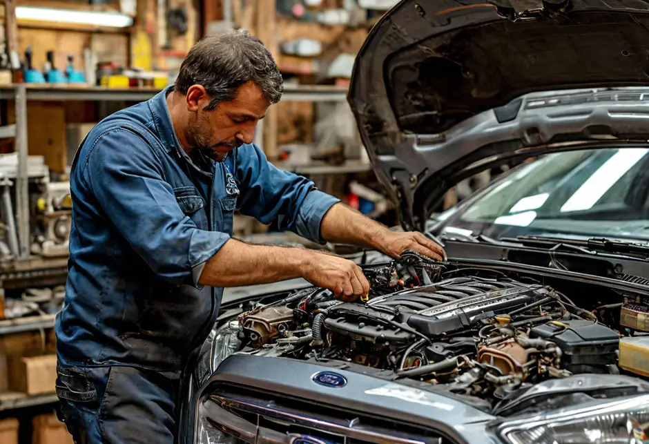 Снятие и установка клапанной крышки Ford Transit