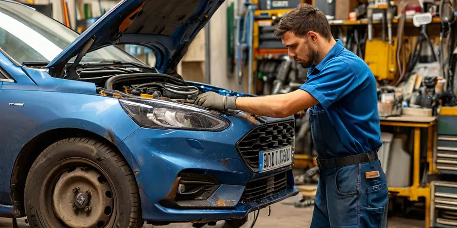 Замена ручейкового ремня Ford Transit