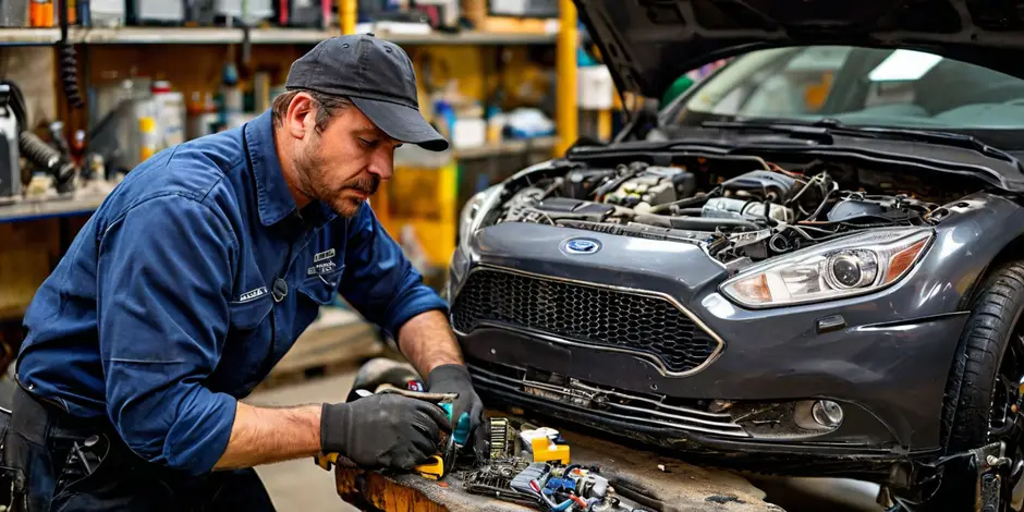 Замена стартера Ford Transit