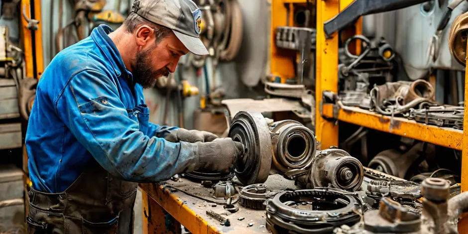 Замена передней ступицы Ford Transit