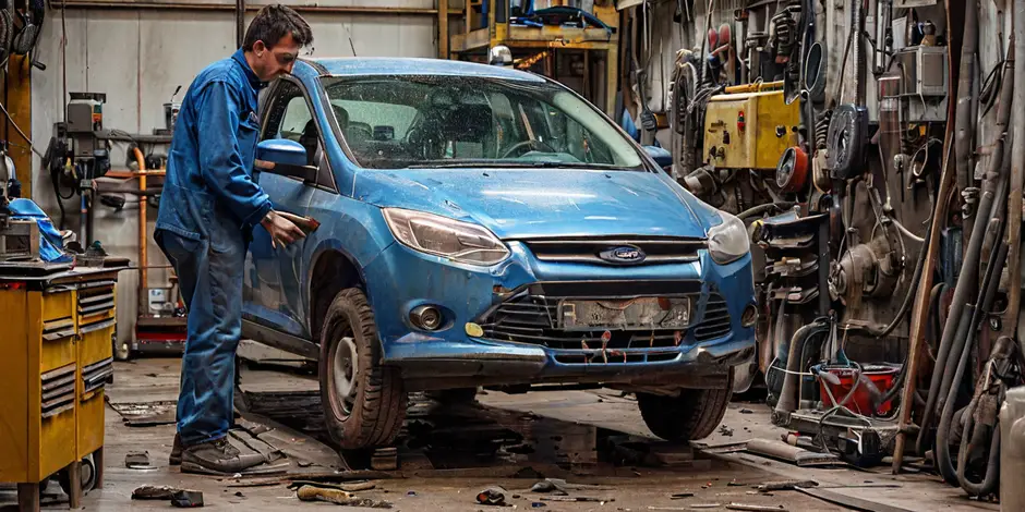 Снятие/установка переднего амортизатора Ford Transit