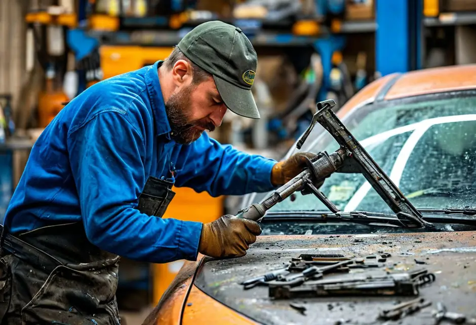 Замена трапеции стеклоочистителей Ford Transit