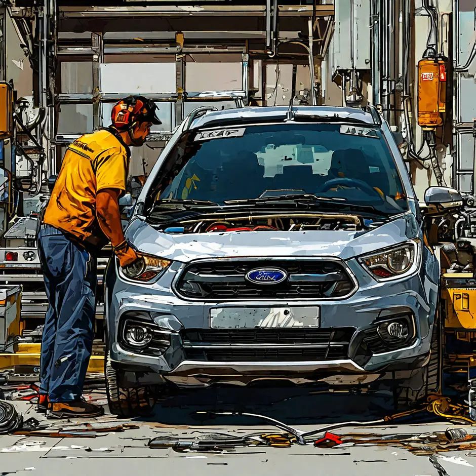Замена передней пружины Ford Transit