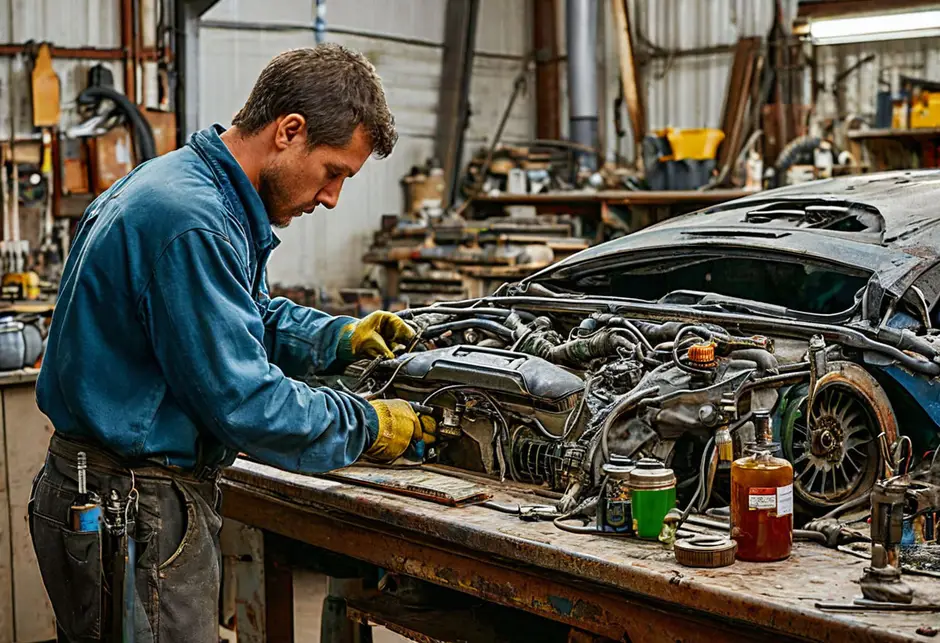 Замена датчика давления масла Ford Transit