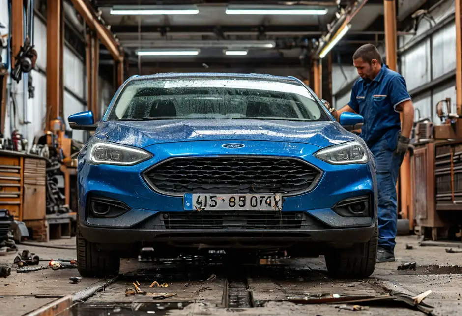 Снятие/установка стойки заднего стабилизатора Ford Transit