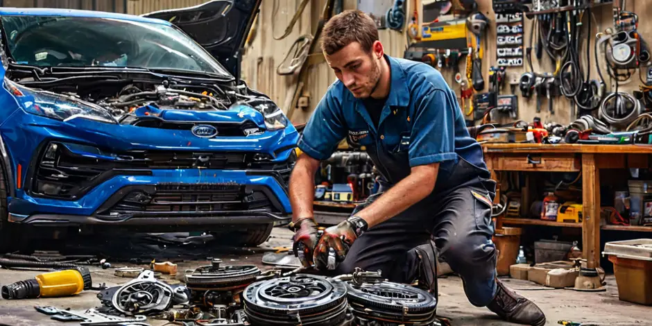 Прокачка сцепления Ford Transit